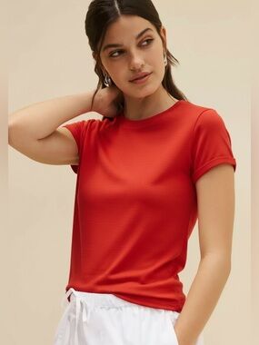 84. Nation LTD $78 Laurence Shrunken Tee in heartbeat red